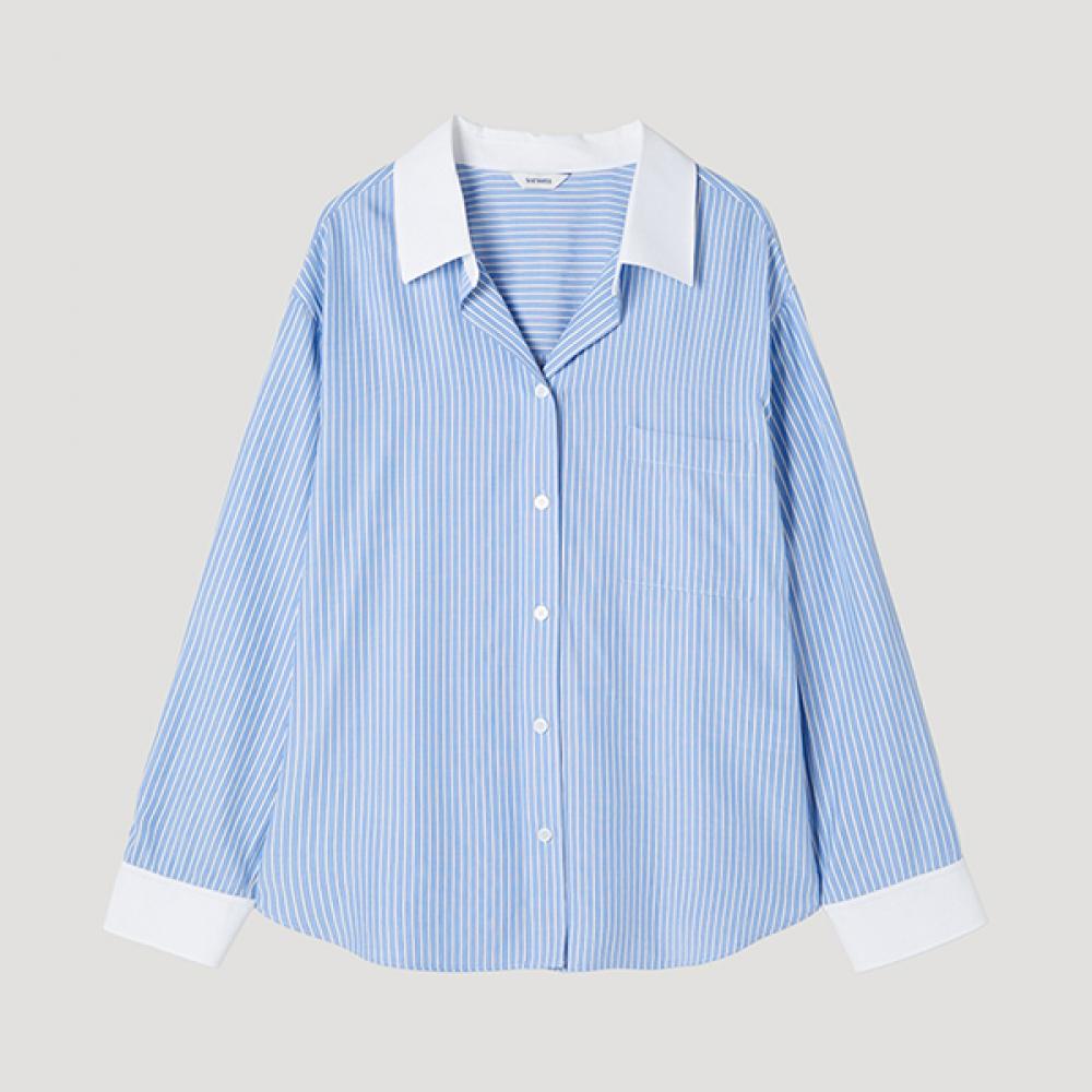 

Рубашка с воротником в полоску Shs Miss Swwstp12080 Ll light blue/55
