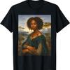 Black Mona Lisa Graphic Afro African American Juneteenth T-Shirt