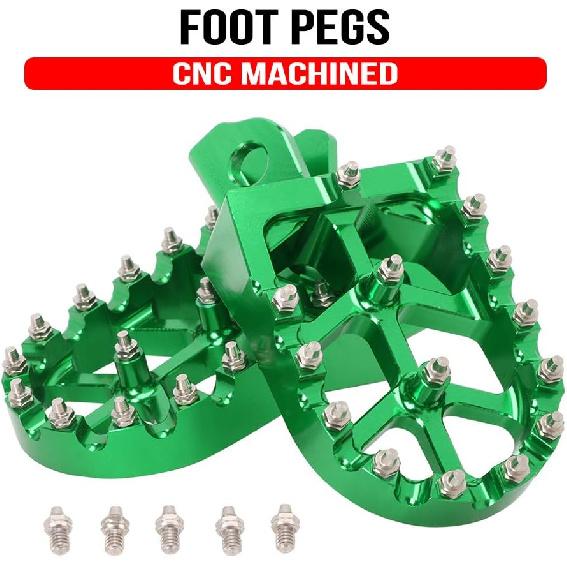 Foot Pegs for KLX 230,CNC Dirt Bike Footpegs Pedals Rests for KLX230 21-25/KLX230R 21-24/KLX232 24-25/KLX230RS 21-24/KLX230 S 22-23/KLX230SM 23-25 -