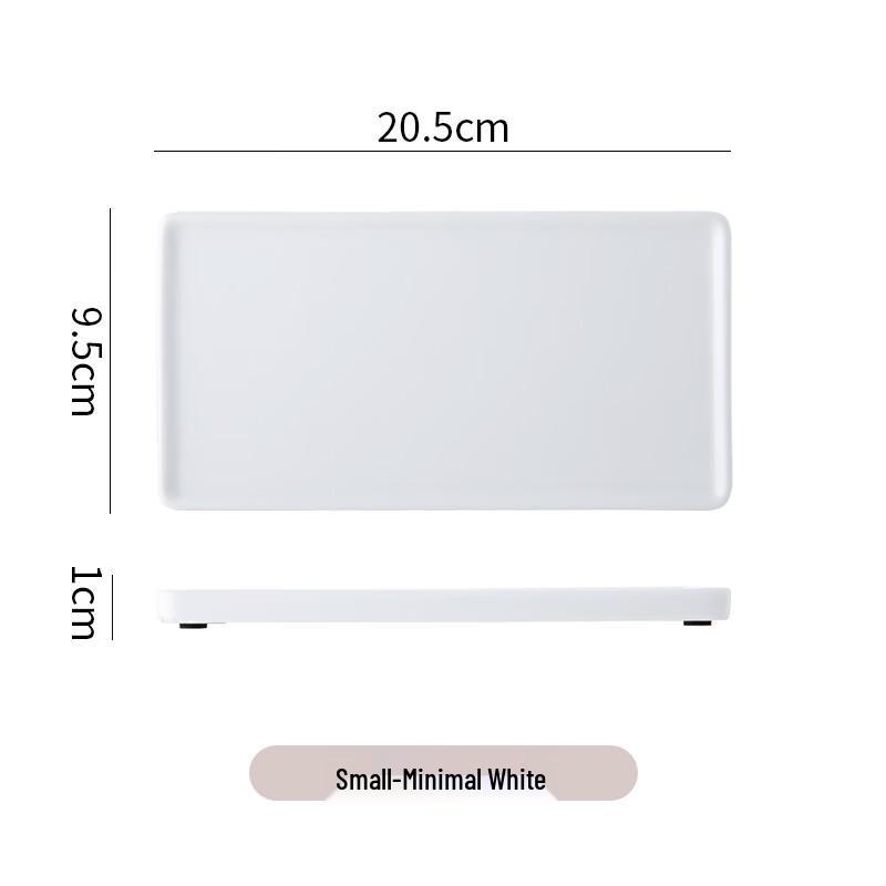LISM Matte White Countertop Storage Tray