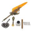 Quill Pen Set Metal Penholder Retro Elegant   Clear Engraving Flat Nib 1 to 5mmCelsius0.04 to 0.20in Writing Dip Pen Kit