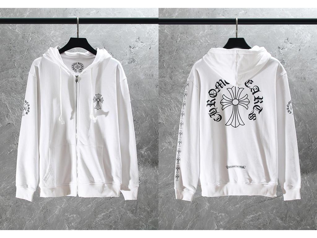 Vyšívaná mikina s křížem a podkovou pro muže a ženy - Podzimní oblečení