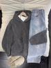 Unisex Solid Color Knitted Hooded Sweatshirt - Trendy, Fashionable, Versatile Casual Top