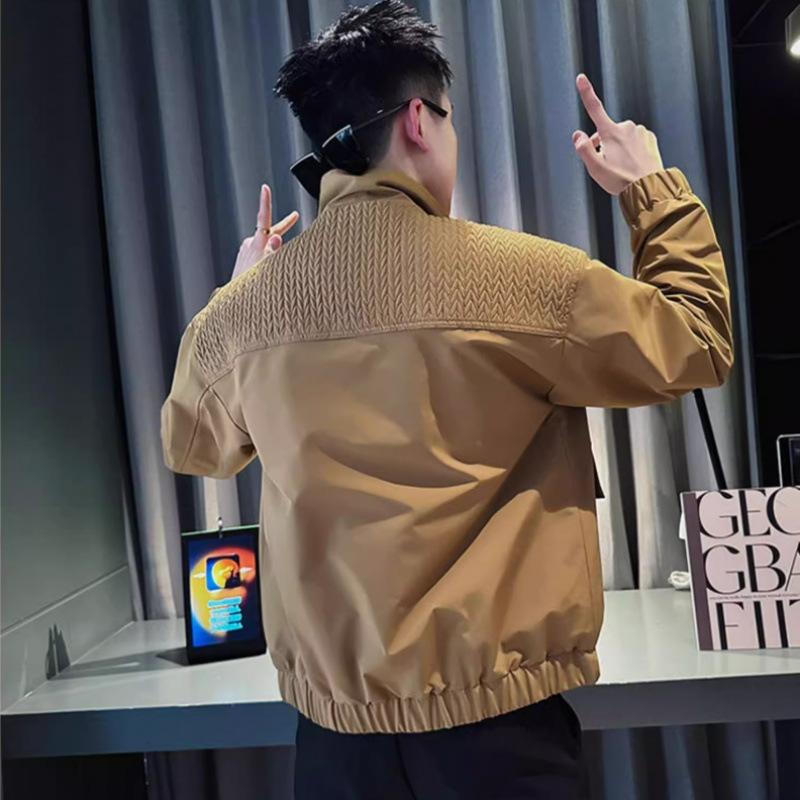 Stand-up Collar Jacket Men's Spring and Autumn Jacket New Men's Spring Top