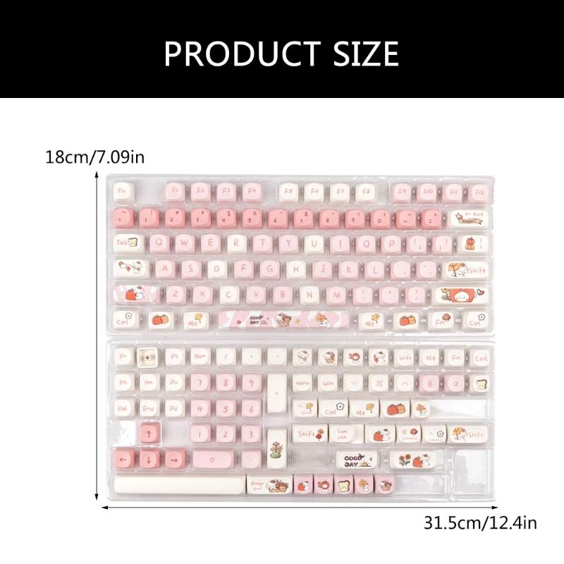 Quality 144Key MOA Profile PBT Keycaps for Improved Typing Experience On Mechanical Keyboards Comfortable KeyCaps