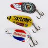 5Pcs 5.7CM/13G Metal Spinner Blade Lure with Hook Hard Spoon Spinnerbait Rotating Sequin Bait Saltwater Freshwater Walleye Bass Fishing Accessories