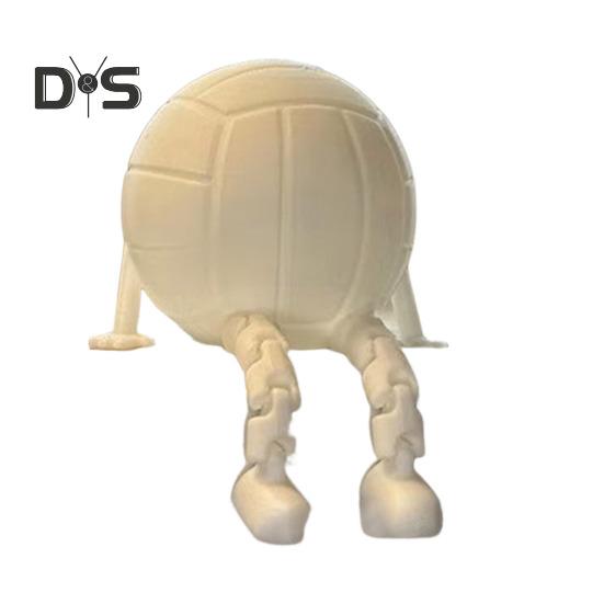 Tennis Model Ornament Golf Basketball Soccer Baseball Ball Figure Articulated Legs Display Model Office Desk Accessory