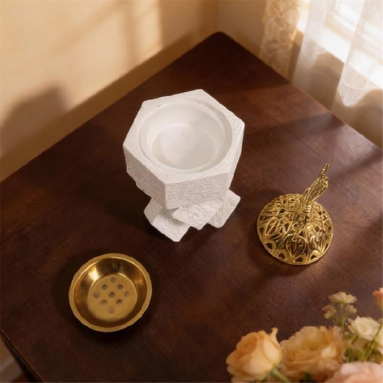 Contemporary Crosses Styles Resin Incenses Burners Holder Spiritual Aromatherapies Meditations for Home or Office