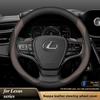 Leather Steering Wheel Cover for RX NX ES IS UX GX LX CT GS LS 300h 350 400h 450h 570 Etc Interior Accessories