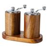 Manual Pepper Grinder Kitchen Wooden Spice Mill for Black Pepper, Salt, and Herbs