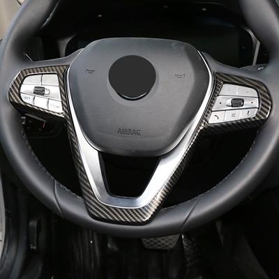 Car Steering Wheel Covers Stickers for For BMW 3 5 Series G20 G30 X3 X5 X7 G01 G05 G07 GT6 G32 7 Series G11 +