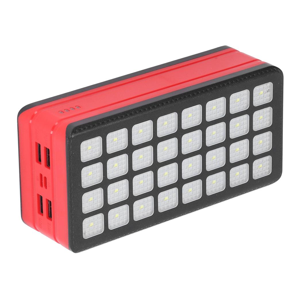 Baterie externă de exterior cu 32 LED-uri, capacitate 50000 mAh, 4 porturi USB și 3 moduri de iluminare pentru...