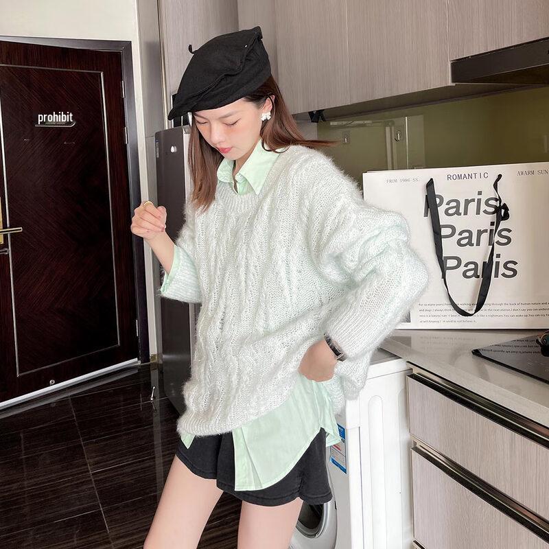 

IMAGINEX Women s Casual Long-Sleeve Knit Sweater