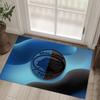 Atalanta FC Design Crystal Velvet Carpet Cozy Non?Slip Printed Rug For Bedroom Living Room Entrance