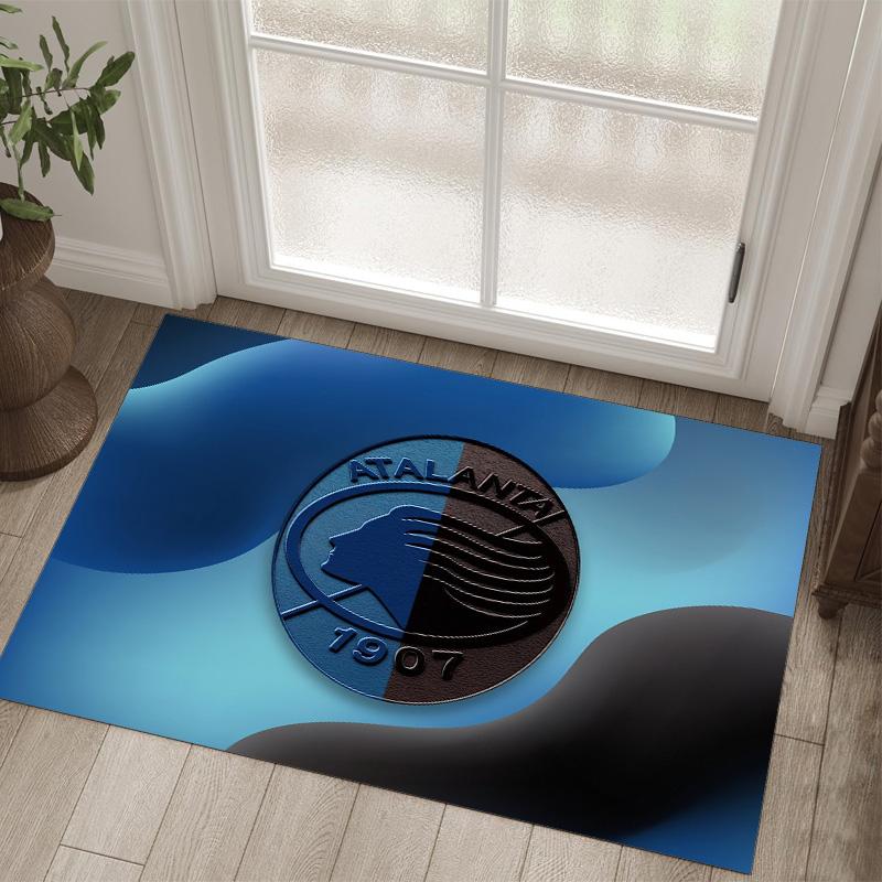 Atalanta FC Design Crystal Velvet Carpet Cozy Non?Slip Printed Rug For Bedroom Living Room Entrance