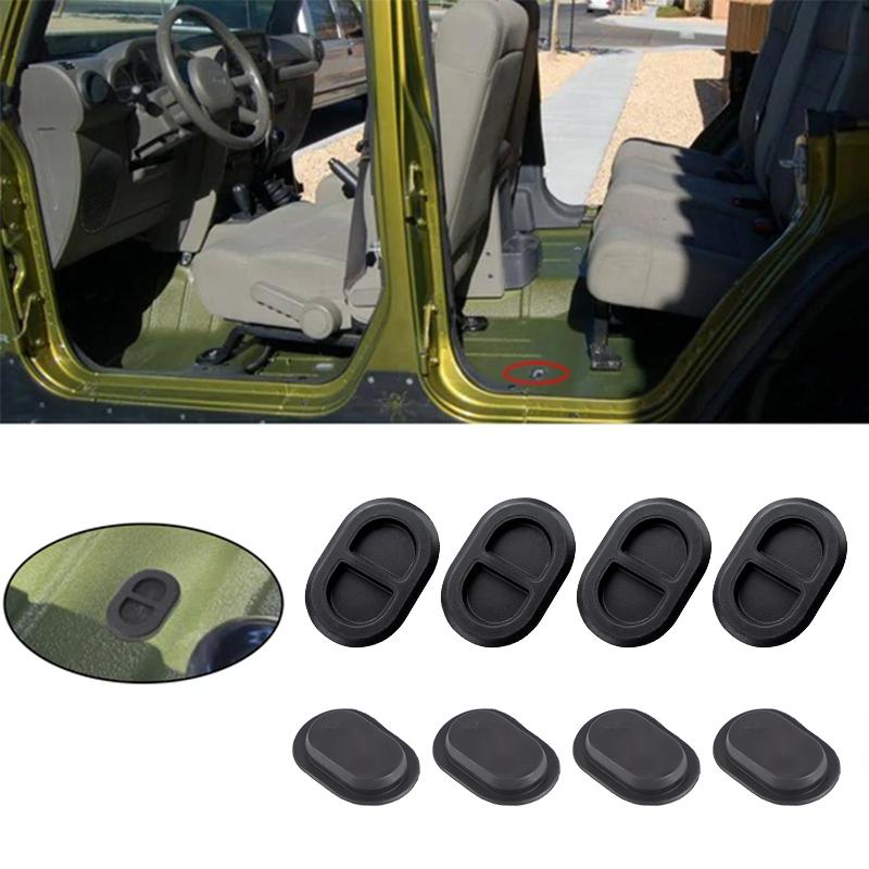 4xRubber Floor Pan Drain Rubber Plug 68194821AA For Jeep Wrangler JK JL 2014 2015 2016 2017 2018