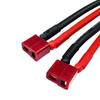 Deans T Parallel Y Splitter Connector, 12AWG Cable Dual Extension Y Splitter Male to 2 Female for RC Quadcopter, Multirotor, RC LiPo, 2-Pack