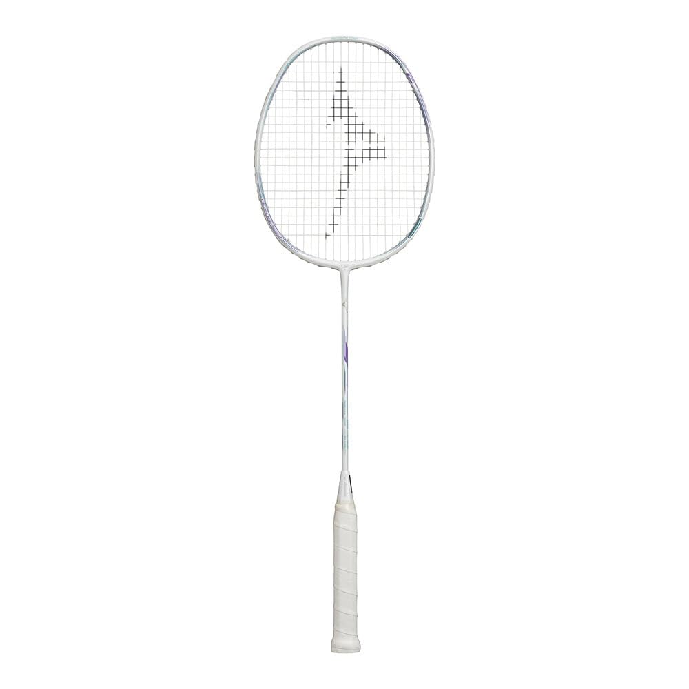 MIZUNO AcroSpeed 6 Badminton Frame Only Sold Soft Case 73JTB406 Racket, Unisex, (Strings Separately), Included, White/Purple,
