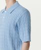 Musinsa Standard Cable Knitted Polo Shirt [Sky Blue]
