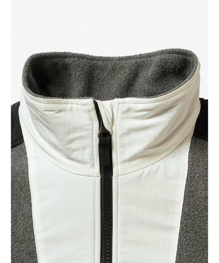 The North Face Extreme Fleece Mixed Size L 92' Jacket, Charcoal/Gardenia White,