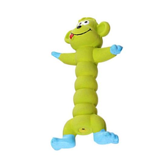 Dogs Rubber Chew Toy Cute Animal Shape Puppy Teething Toy Squeaky Dog Chew Ball with Textured