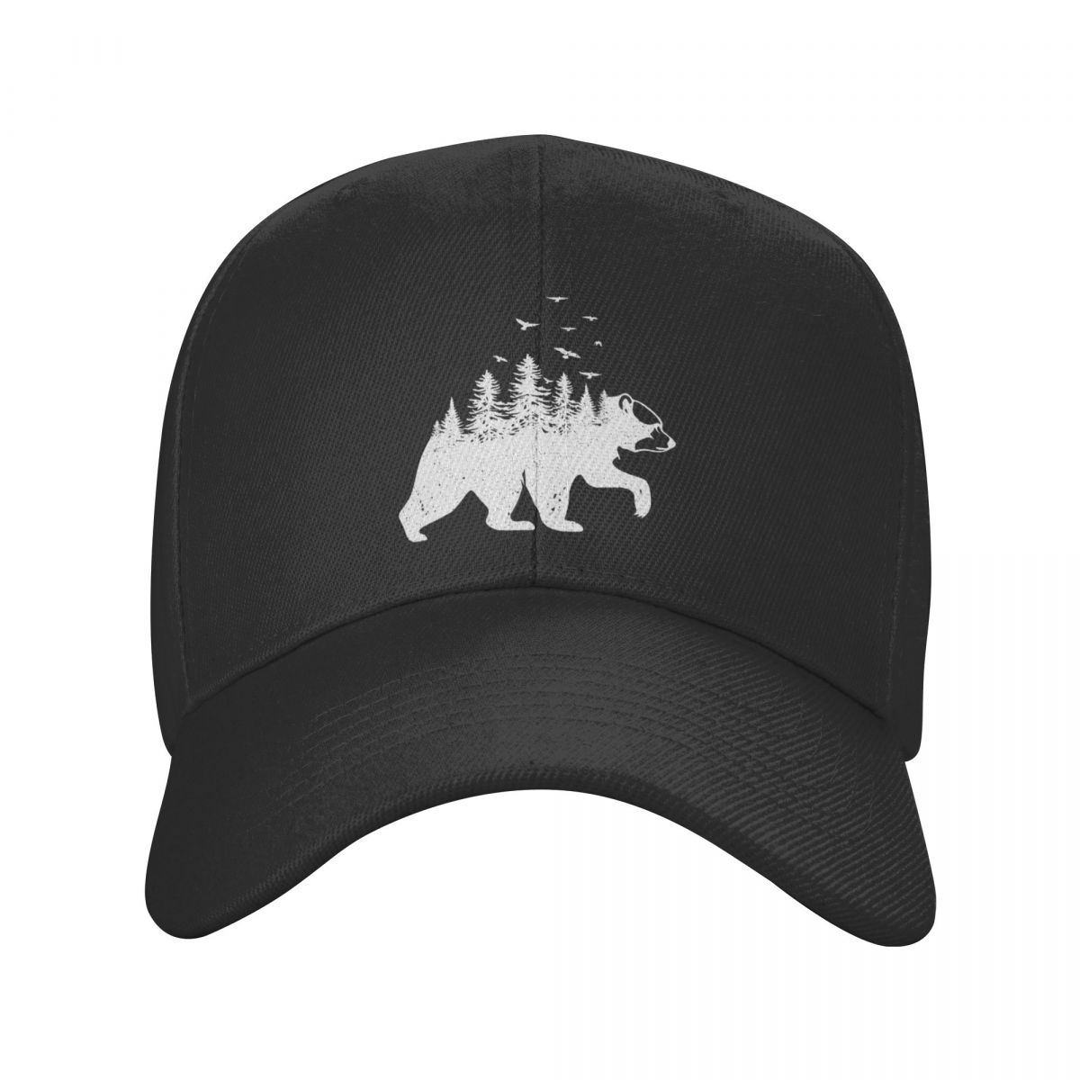 

Cool Forest Bear Walking Baseball Cap Women Unisex Custom Adjustable Unisex Dad Hat Outdoor Snapback Caps Summer Hats
