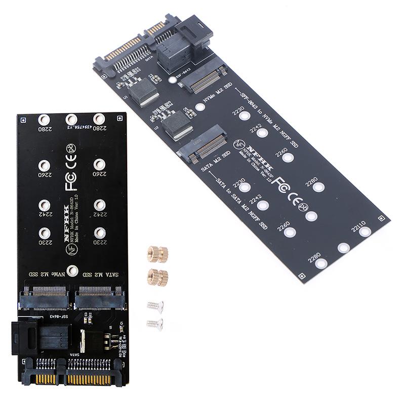 22-poliger SATA-M.2-SSD-Adapter SFF-8643 auf NVMe-M.2-NGFF-SSD für Mainboard