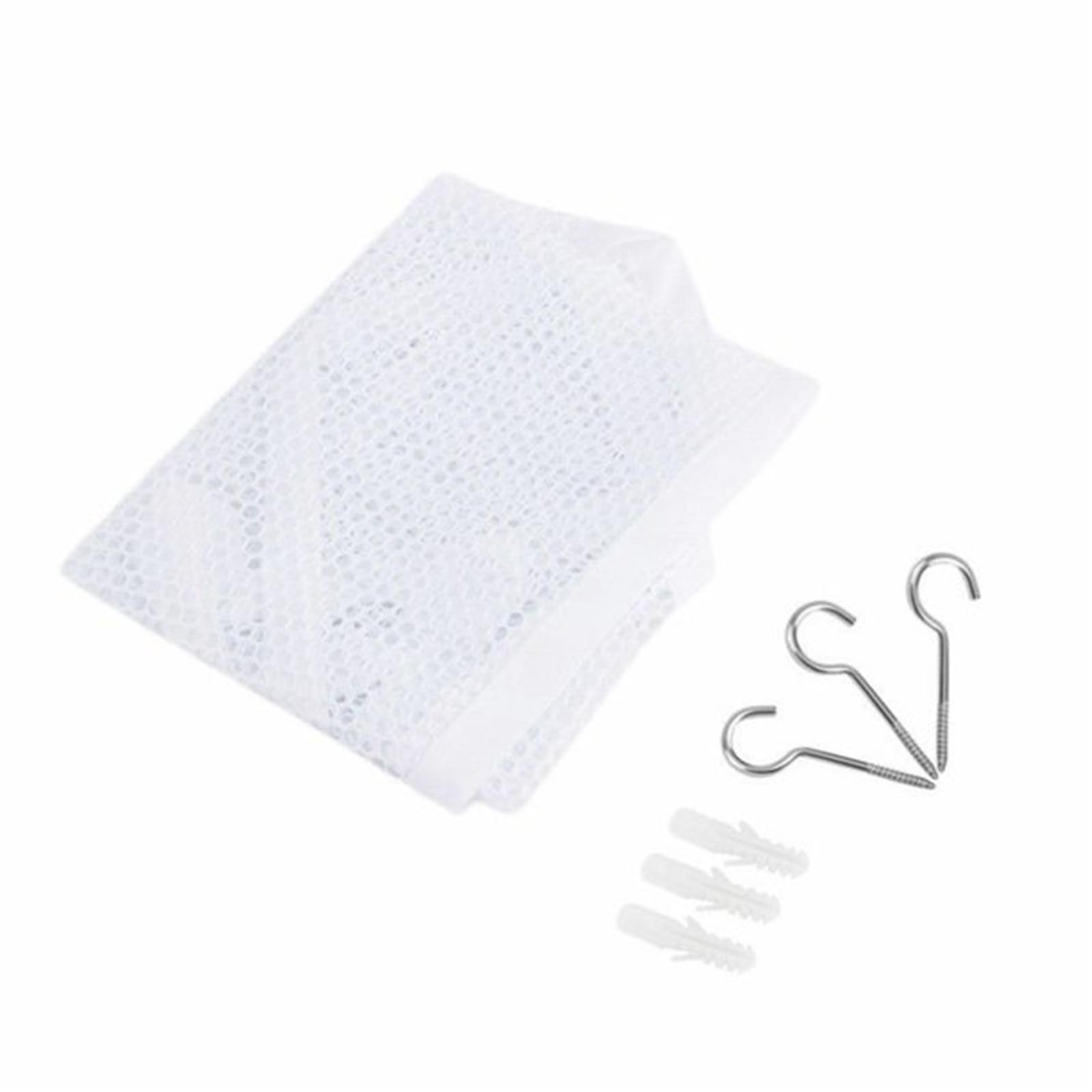 

Toy Net Organizer Corner Stuffed Animals Kids Hanging/Bath Toys Storage One Size белый