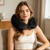 U-Shaped Pillow with Removable Cover, Neck Support Pillow for Travel Office Home, Lumbar Nap Cushion, Leg Lift Cushion, Cervical Relief Headrest