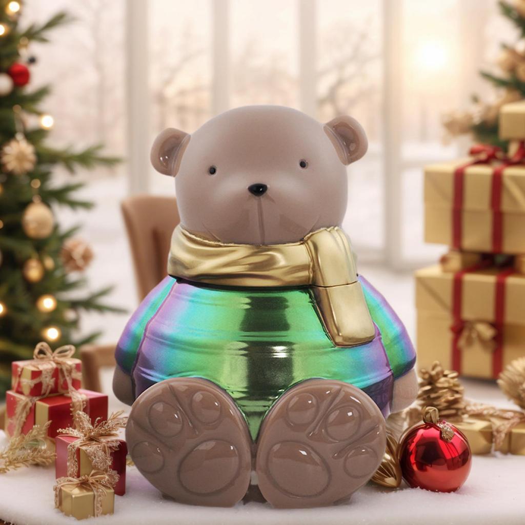 DIY Silicone Bear Storage Jar Mold Crystal Bear-Shaped Jewelry Storage Box Mold For Epoxy Resin Cement Plaster Crafting