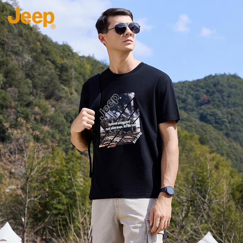 

JEEP Men s Summer Short-Sleeve T-Shirt L