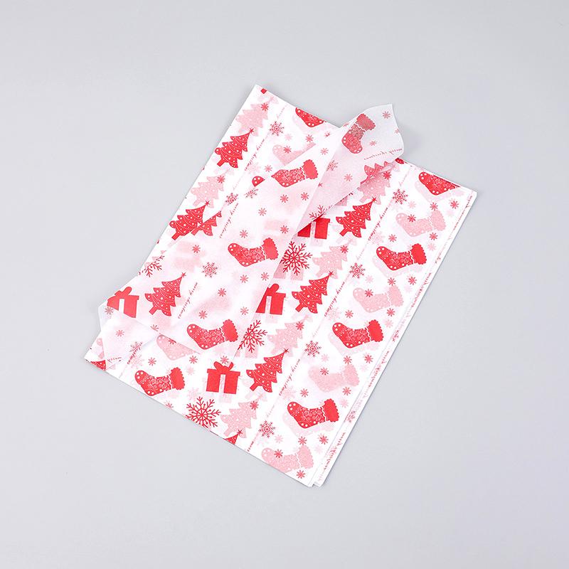 Christmas Stocking Paper Premium Christmas Tissue Paper Snowflake Pattern Paper Festive Elk Print Tissue For Gift Wrapping Diy