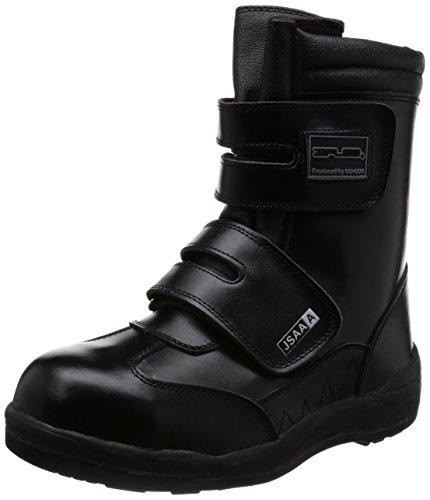 CO-COS nobuoka Pro Sneakers, JSAA Certified, Velcro-Type, Sweat-Absorbent Lining, Oil-Resistant Sole, Ziproa, Men's, Black, 30 cm