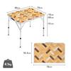 COLEMAN Natural Puzzle Outdoor Picnic 30kg Load Table/90 - Camping, BBQ, - Foldable, Capacity, Antibacterial, Stable, Family/Duo
