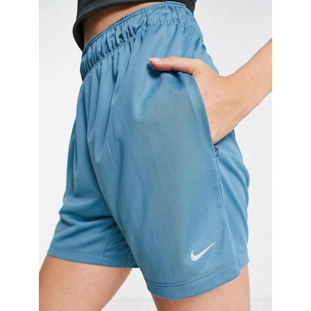 

Голубые шорты Nike Training Attack dri fit размером 5 дюймов