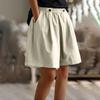 Women's Casual  Summer Elastic Beach Shorts  Solid Casual Shorts