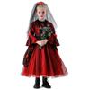 New Halloween Ghost Bride Dress Medieval Vampire Princess Dress Children's Witch Show Costume