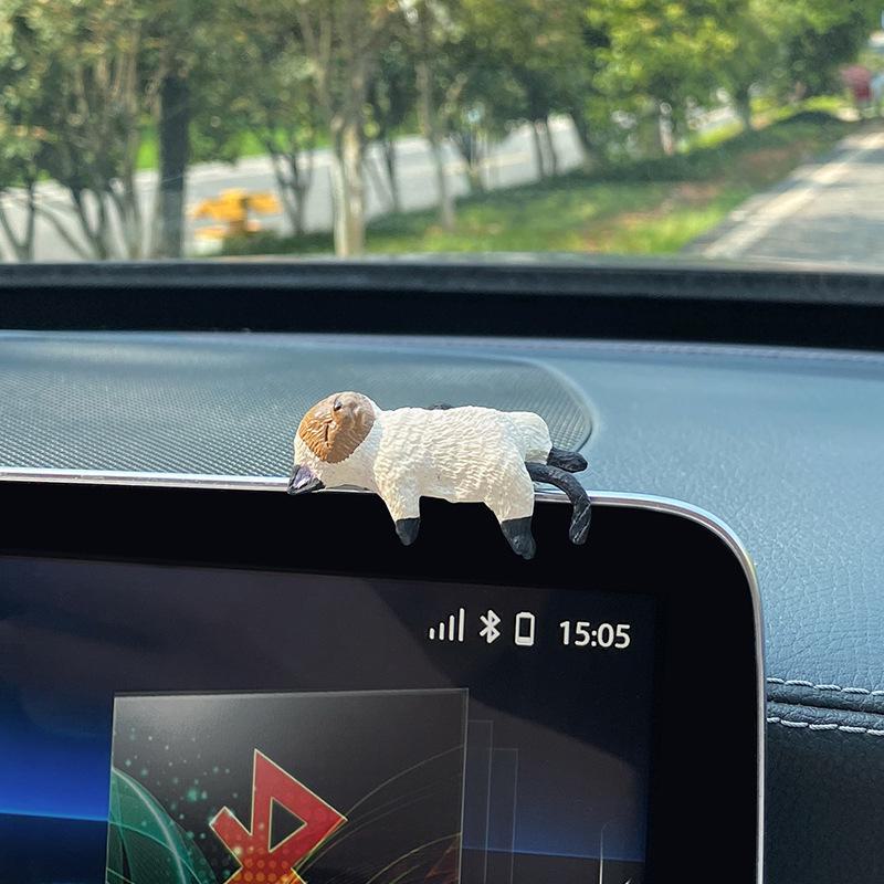 

Милые украшения для машин в виде кошек: Консоль Sleepy Cat и украшение для зеркала заднего вида Includes Non-marking Adhesive