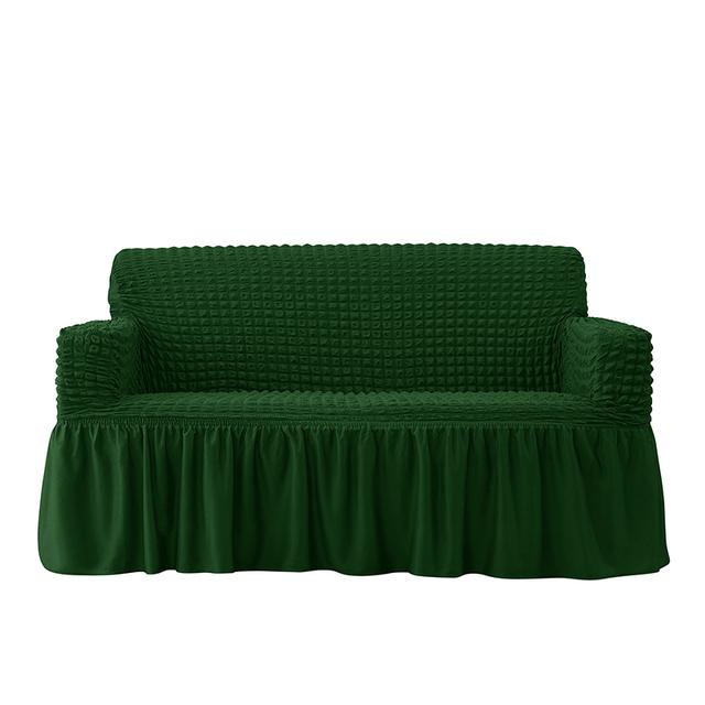 1 /2 /3 /4 ადგილიანი Seersucker დივანის გადასაფარებლები გაჭიმვა დივანის საფარი სქელი კუთხის დივანის გადასაფარებელი დამცავი სახლის ელასტიური სავარძლის საფარისთვის