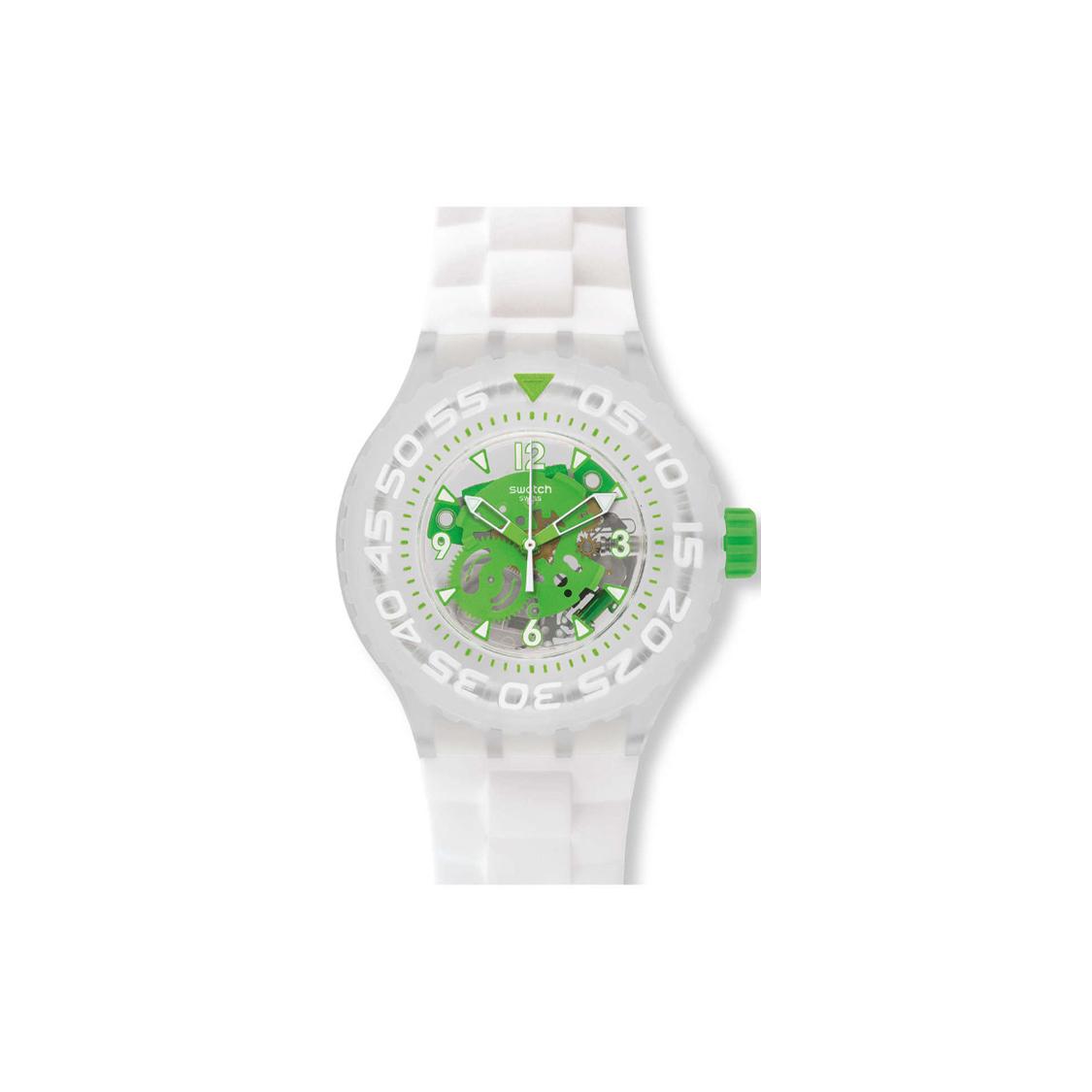 SWATCH Men 44mm Skeleton Watch SUUK100 SUUK100 Transparent