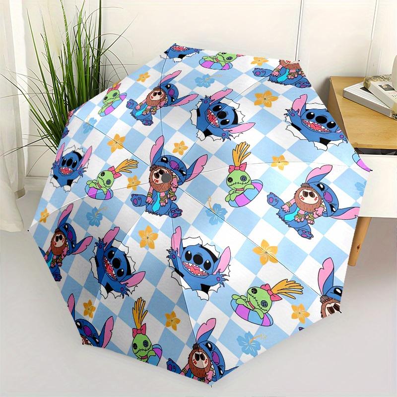 

Stitch,Scrump Automatic Umbrella - Tri-fold Portable Umbrella, Best Holiday Gift for Men and Women, Durable Iron Frame, Playful Design, Stur