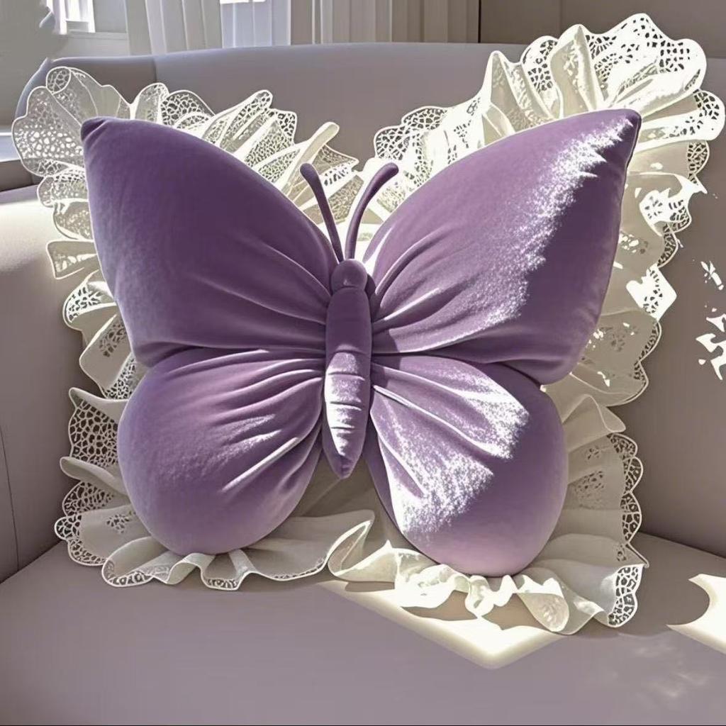 8 Colors Princess Butterfly Pillow for Office Living Room Bedroom Car Sofa Cushion Home Decor Decorative Pillow