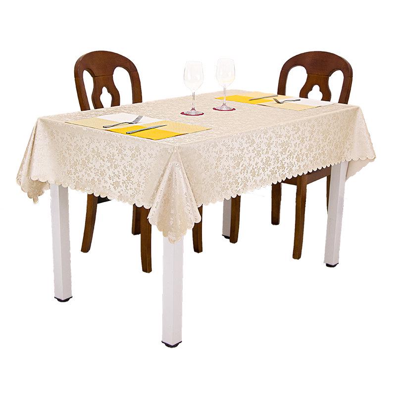 European-Style Rectangular Waterproof, Oil-Proof & Washable Coffee Tablecloth (Oval & Rectangular Options Available)