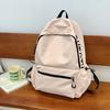 Schoolbag Korean version girl light solid color simple small schoolbag women large capacity junior high school high school students computer backpack