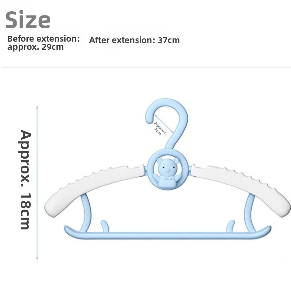 10 Pcs Extendable Kids Clothes Hanger Space Saving Children's Clothes Hanger  Baby Specific