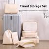 Travel Waterproof Nylon Zipper Mesh Storage Bag Set For Clothes Pouch Luggage Organizer Container