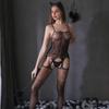Plus Size Fishnet Bodysuit Women One-piece Stocking Female Jumpsuit Stockings Lingerie