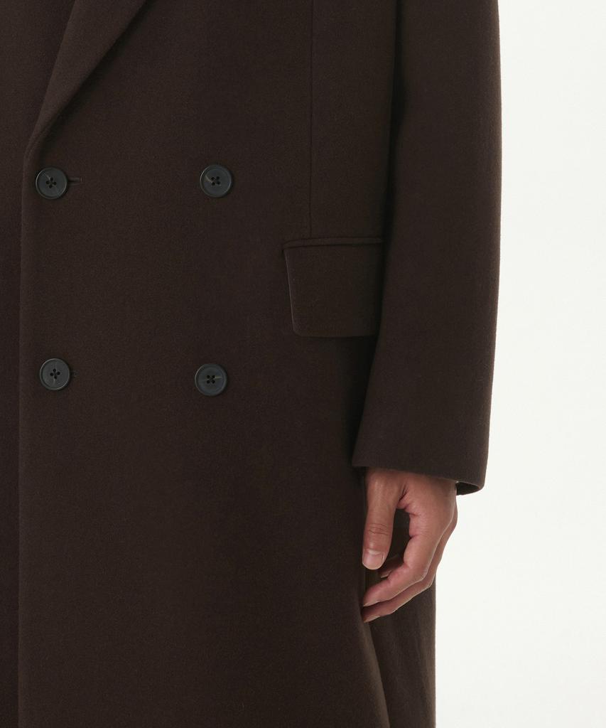 Musinsa Standard Wool Blend Big Daddy Double Maxi Coat [Baroque Brown]