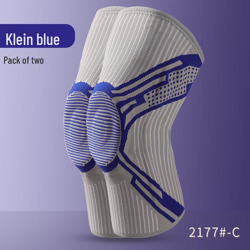 Genunchiere de silicon pentru bărbați - Protecție sportivă pentru alergare, fitness, baschet, sărituri; Compresie caldă cu suport patelar.