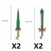 Medieval Figure Weapons Accessories Kits Building Blocks King Sword Lion King Shield Trident Battle Double-edged Axe Brick Toy